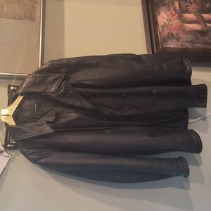 Leather coat